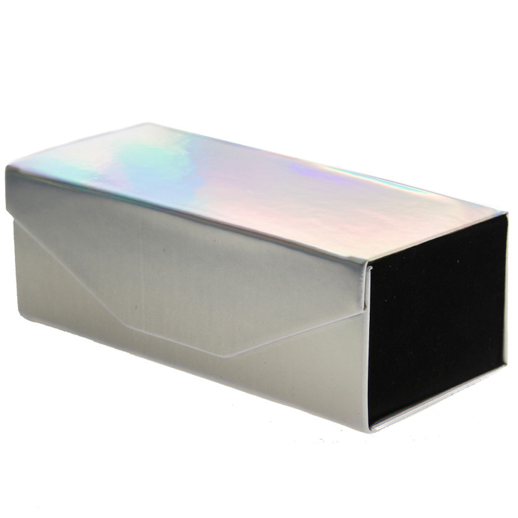 Holo Fold Up Travel Holographic Color Sunglasses Case 6"