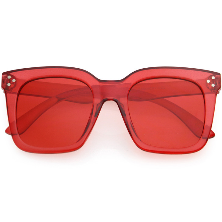 Kids Color Retro Oversized Square Sunglasses for Children 45mm