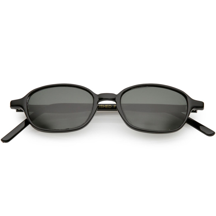 True Vintage Horn Rimmed Square Sunglasses Slim Arms 45mm