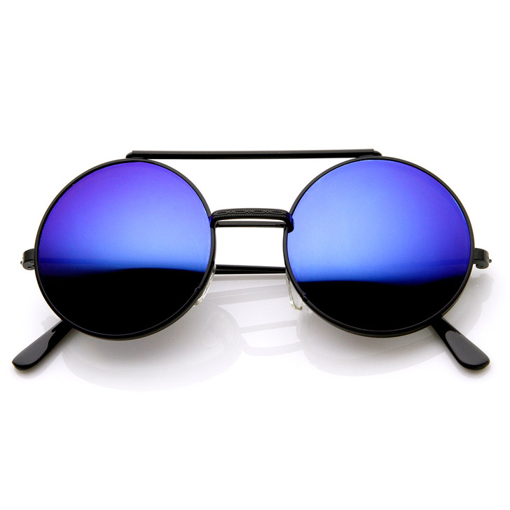 Limited Edition Color Flip-Up Lens Round Circle Django Sunglasses - 8795 -  Walmart.com