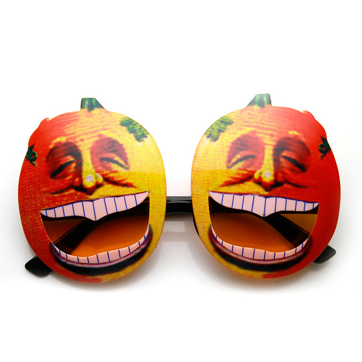 Pumpkin Head Laughing Angry Silly Novelty Halloween Party Sunglasses