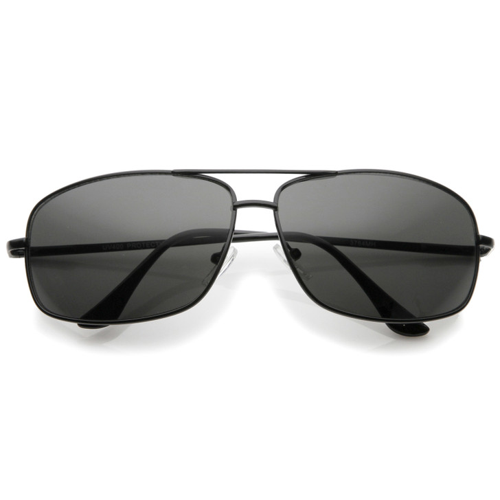 Mens Metal Aviator Sunglasses With UV400 Protected Composite Lens