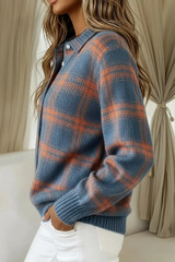 CLEARANCE SALE - Everyday Comfort Plaid Cardigan