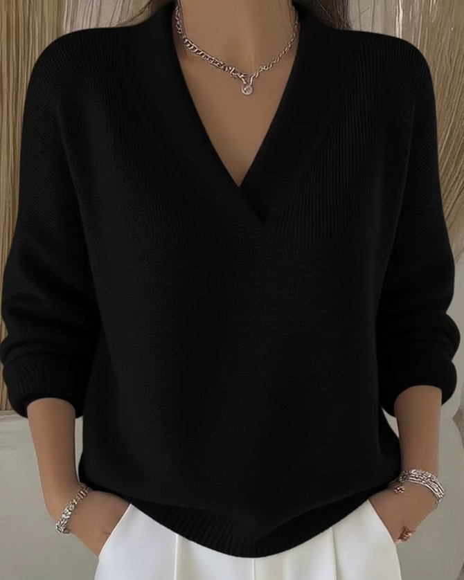 FLASH SALE - Cozy V-Neck Knitted Sweater