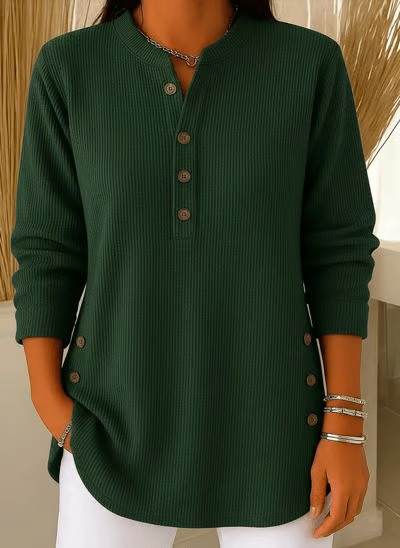CLEARANCE SALE - Ribbed V-Neck Pullover