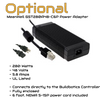 Optional Mean Well power adapter