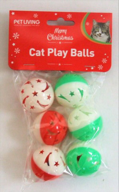 Christmas Cat Play Balls