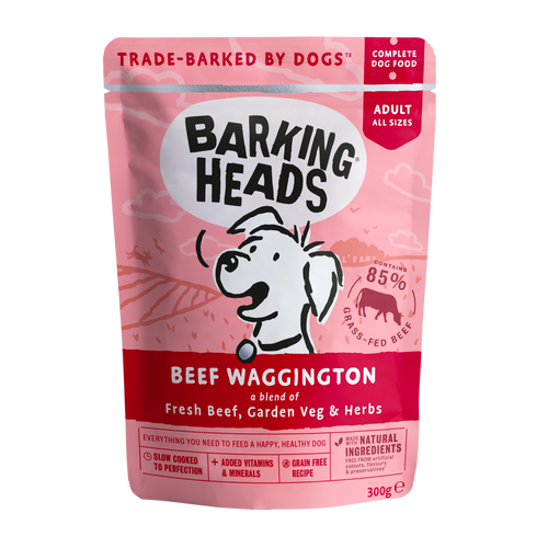 Barking Heads Beef Waggington Pouches