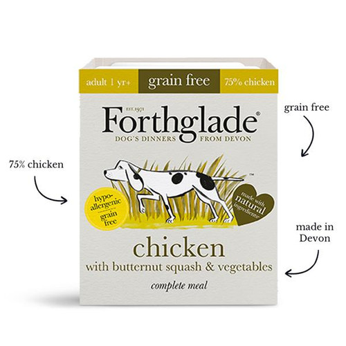 Forthglade Complete Grain Free Chicken w Butternut Squash & Vegetables