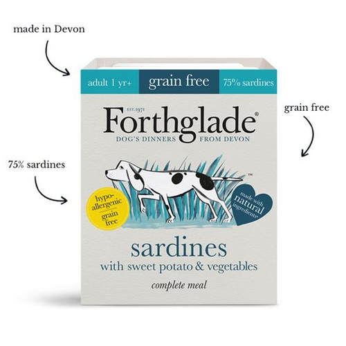 Forthglade Complete Grain Free Sardines w Sweet Potato & Vegetables