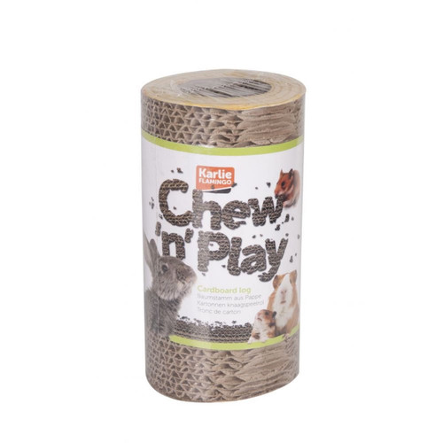 Chew n play cardboard log