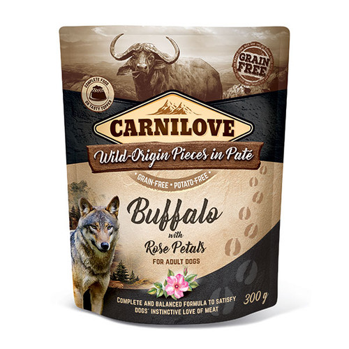 Carnilove Buffalo w Rose Petals Pate Adult Dog Food