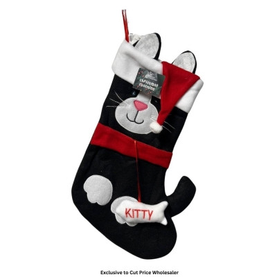 Black Cat Christmas Stocking