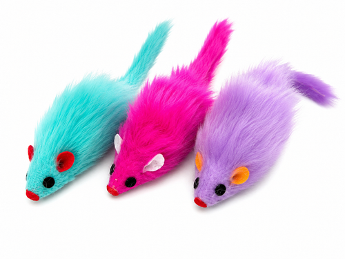 Furry Mice Cat Toy