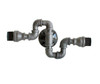 Industrial Pipe Wall Sconce - Black Twisted pipe - bathroom vanity lighting