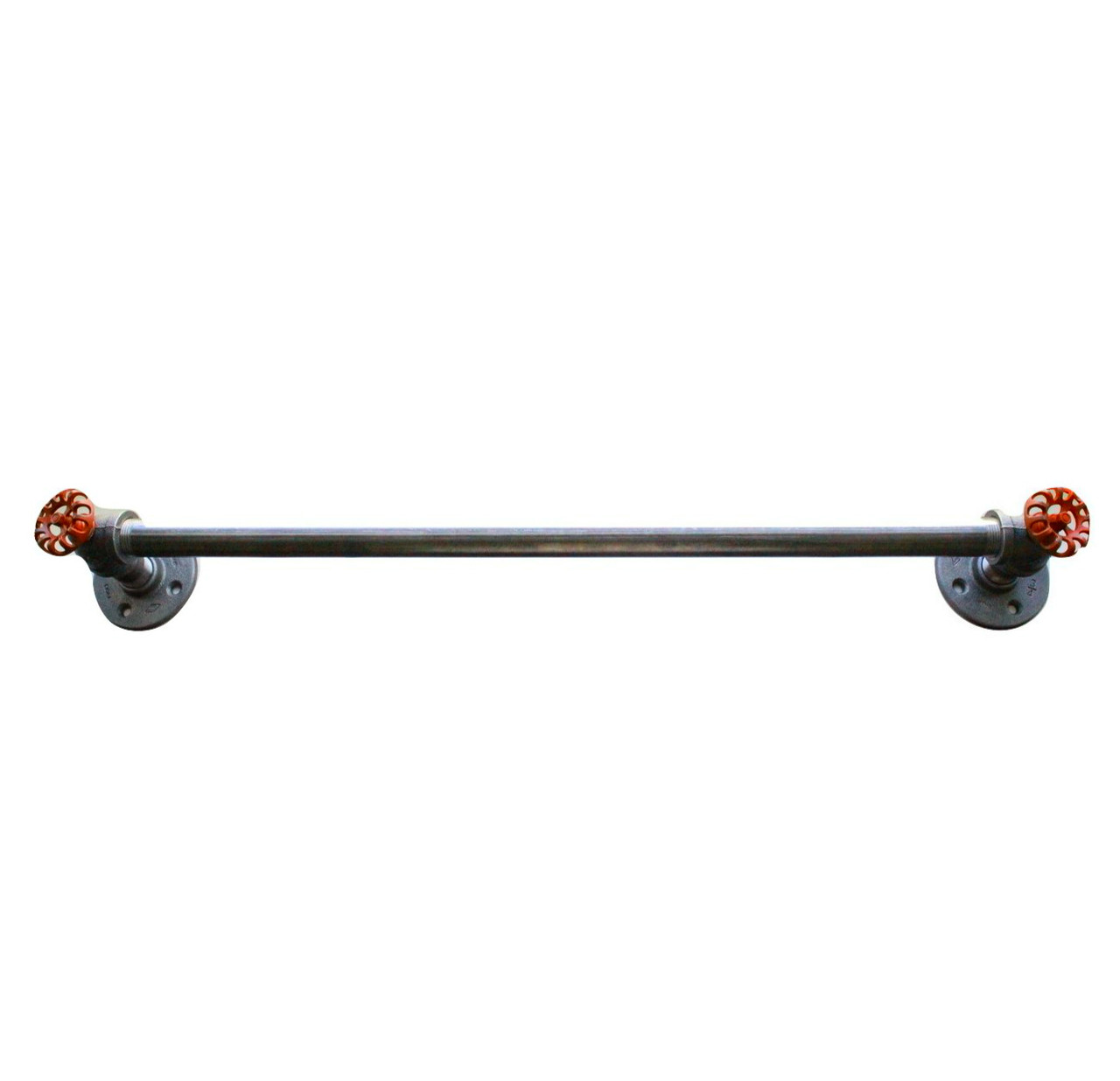 Industrial Bathroom Hardware Black Pipe Towel Holding Bar