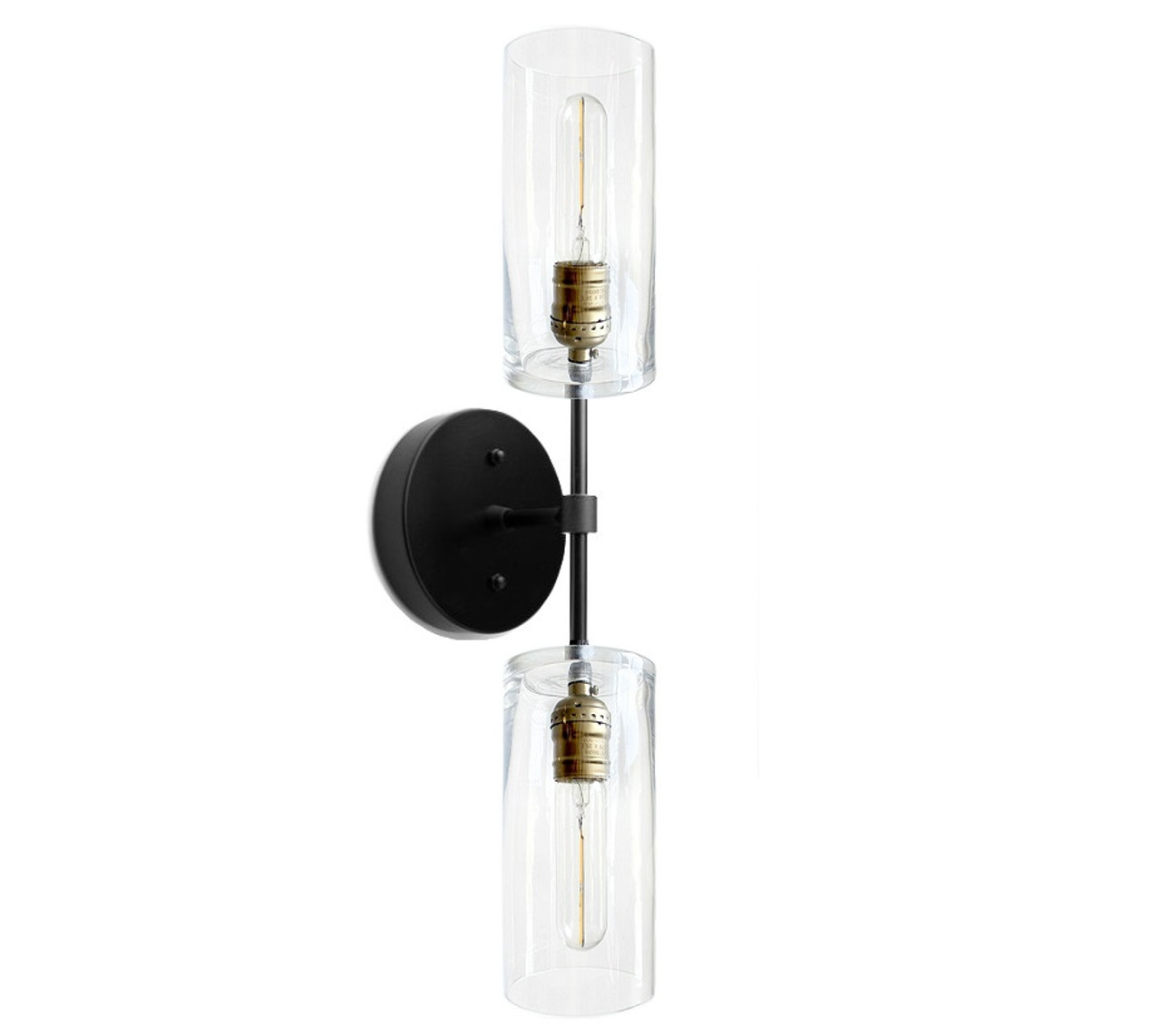 Minimalist Lighting Black Fixture With Glass