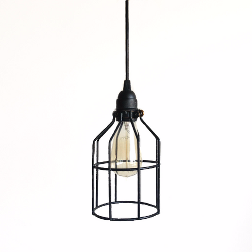 Black Cage Pendant Industrial lighting hanging pendent lights for
