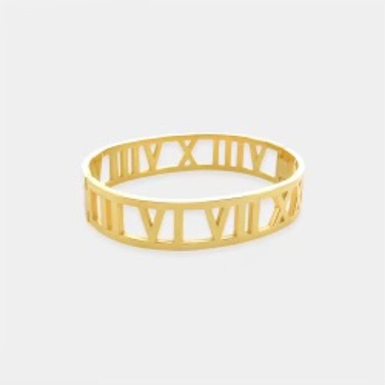 Roman Numeral Bangle Bracelet- Mini Gold – Hazel Lane Boutique