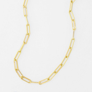 Paperclip chain  choker necklace