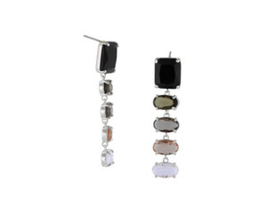 Earth tone crystal earrings