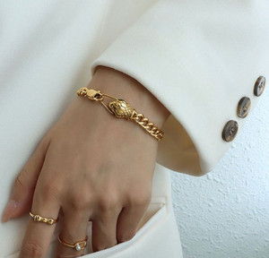 Snake Chain 24 K GP Bracelet 