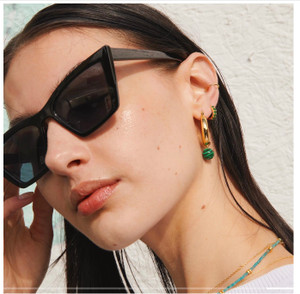 UV black cat eye sunglasses 