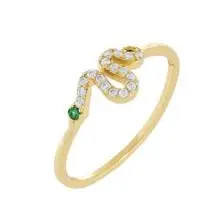 Gold vermeil snake ring