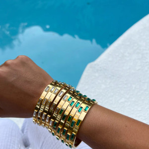 Crystal 24 K GP bracelet 