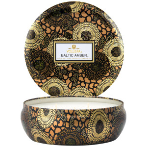 Voluspa 3 Wick Tin - Baltic Amber