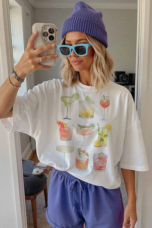 Summer Cocktails cotton t-shirt