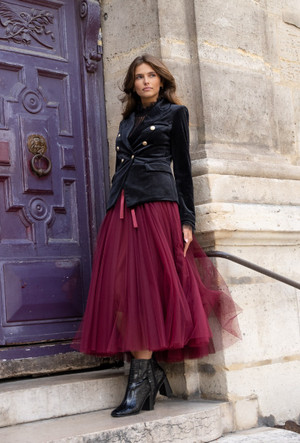 Parisian Tulle burdeaux skirt