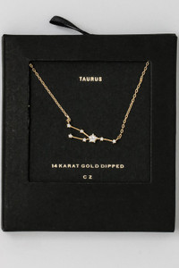 Taurus Zodiac Constellation Necklace Taurus Zodiac Constellation Necklace