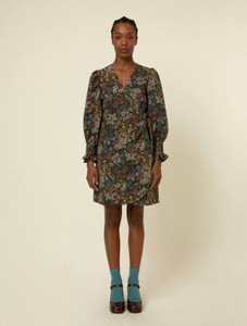 French brocade  Floral Dress French brocade  Floral Dress