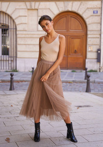 Parisian Tulle taupe skirt Parisian Tulle taupe skirt