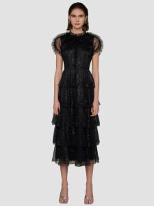 Amy Lynn Black Tie Shimmering Dress