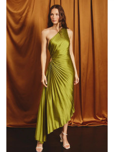 Olympia olive pleated dress Olympia olive pleated dress
