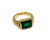 Green Emerald GP cocktail ring