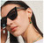 UV black cat eye sunglasses 