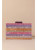 Inlay stripes lucite clutch bag
