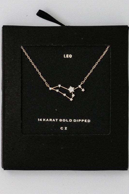 Leo Zodiac Constellation Necklace