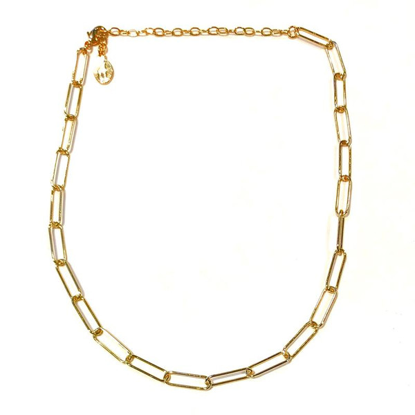 Handmade goldplated chain link necklace