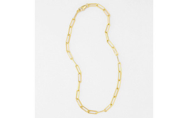 Paperclip chain  choker necklace