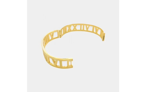 Gold Roman Numeral bracelet 