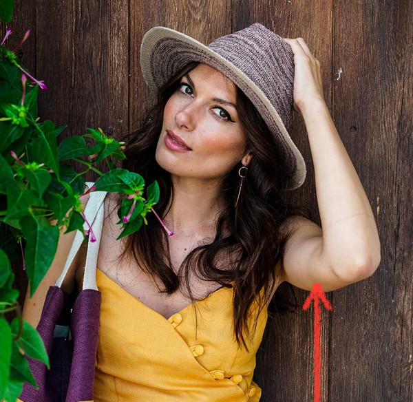 Natalie powder cotton hat