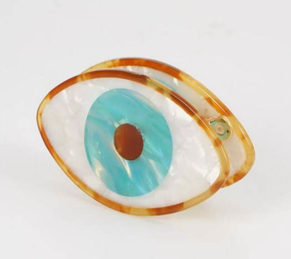 Evil eye premium hair claw