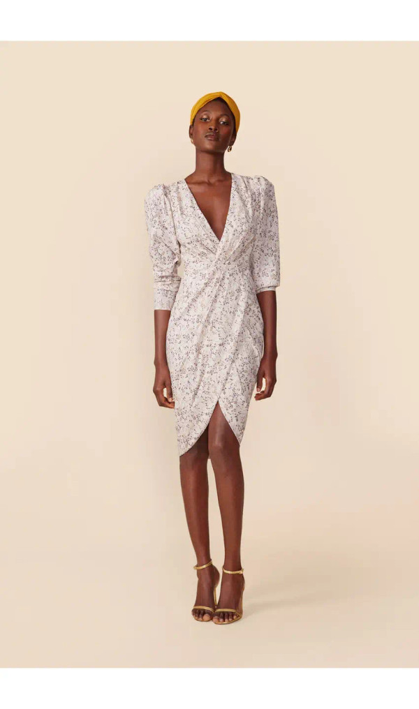 Floral wrap spanish dress