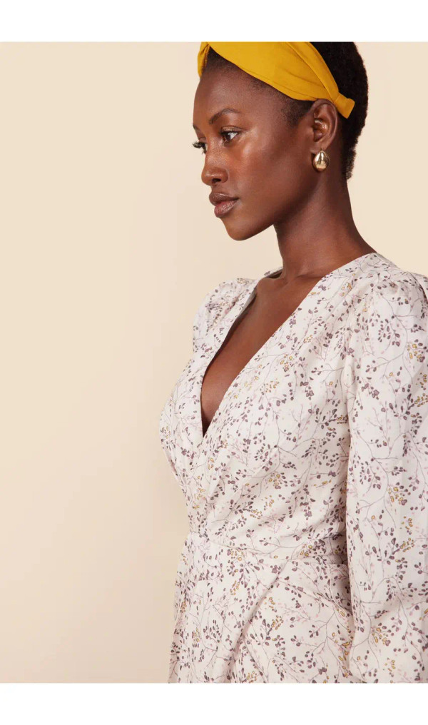 Floral wrap spanish dress