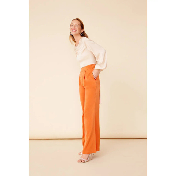 Bone Open back tie top