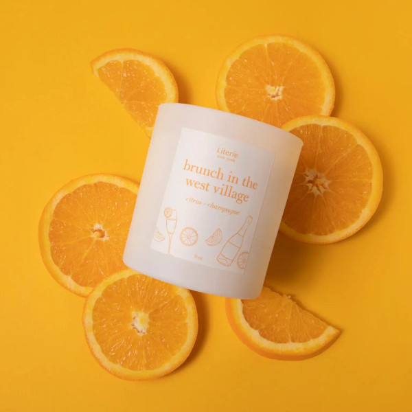 Brunch in the West Village Candle